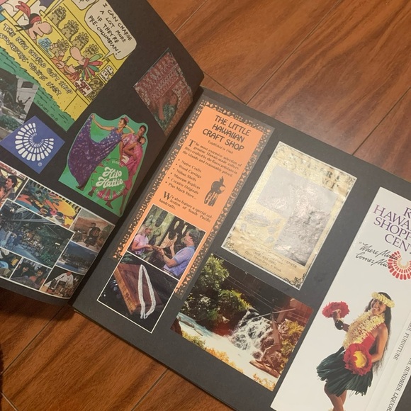 Vintage 1960 Herald Green Photo Album Scrapbook 12.5x 8.75  Hawaii Filled - Picture 4 of 5